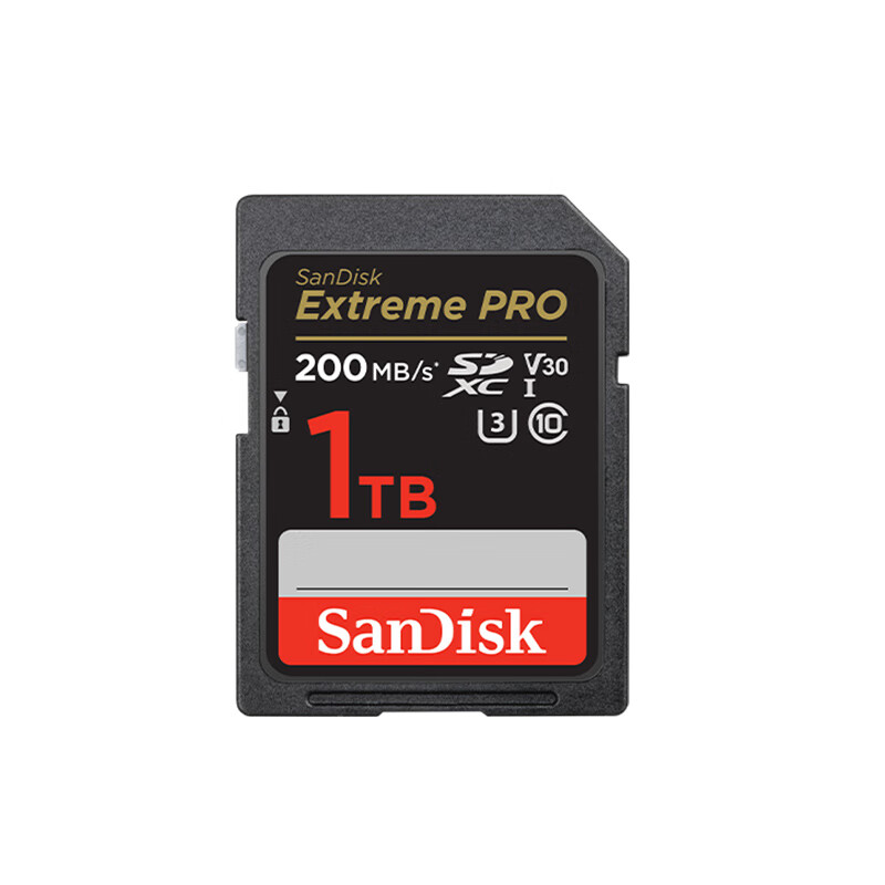 闪迪（SanDisk）1TB SD内存卡 4K读速200MB/s 