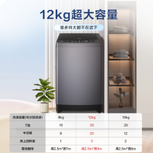 海尔（Haier）波轮洗衣机全自动12公斤大容量
