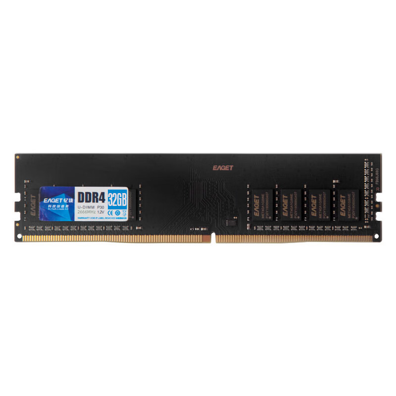忆捷（EAGET）PC-DDR4 32G/3200 32GB台式机内存条原颗粒全兼容 P30 商用