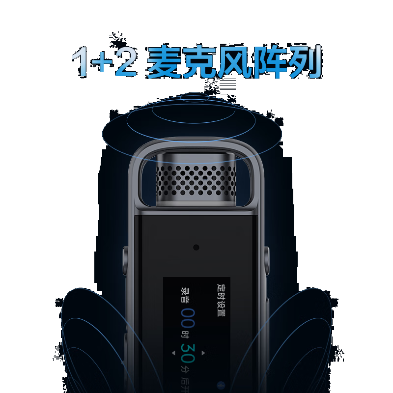 科大讯飞智能录音笔H1Pro 专业高清降噪会议录音转文字翻译 32G内存