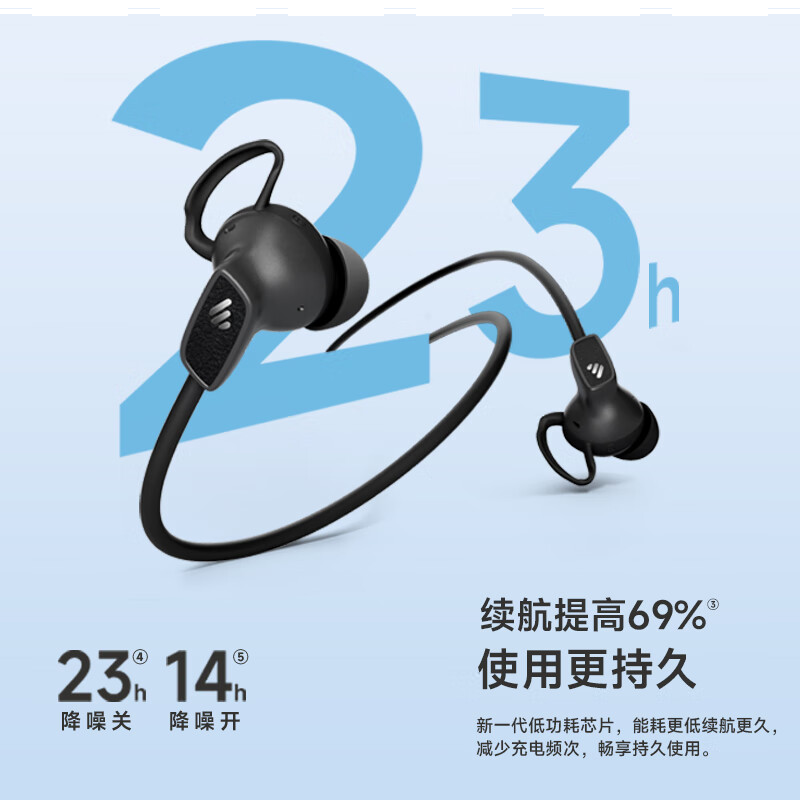 漫步者（EDIFIER）W280NB Pro 主动降噪蓝牙运动耳机