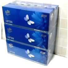 维达盒装抽纸巾 200抽×48盒 L码纸巾 硬纸盒维达抽纸 