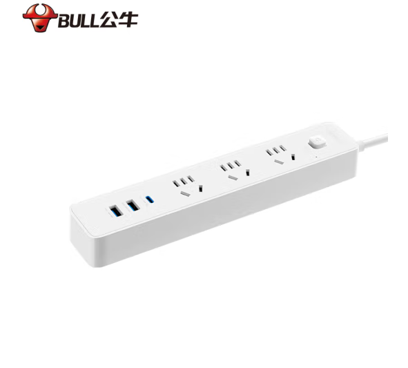 公牛（BULL）20W PD苹果快充插座 Type-c口+USB口+3插孔