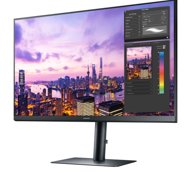三星（SAMSUNG）27英寸 IPS 2K 75Hz 窄边框 低蓝光不闪屏认证 旋转升降 Free