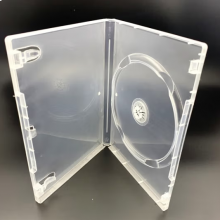 光盘盒DVD透明盒正方形可插封面扇形CD收纳盒单PP光盘袋 加长/单面可插封面光盘盒10个/包