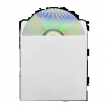 光盘盒DVD透明盒正方形可插封面扇形CD收纳盒单PP光盘袋 纸质光盘袋 100张/包