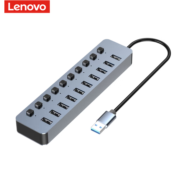 联想（Lenovo）USB3.0分线器铝合金十合一扩展坞