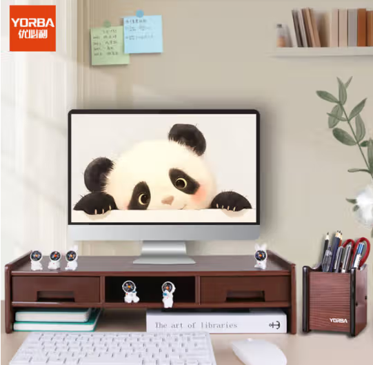 优必利 电脑显示器增高架键盘收纳架 