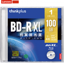 联想（Lenovo）BD-R XL 100GB 蓝光光盘/刻录盘 可打印 单片盒装
