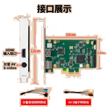 TCHD Video天创恒达高清s端子视频采集卡hdmi采集卡TC-749