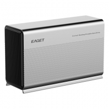 忆捷（EAGET）24TB 移动硬盘桌面式存储Type-C3.1高速双盘大容量存储 3.5英寸