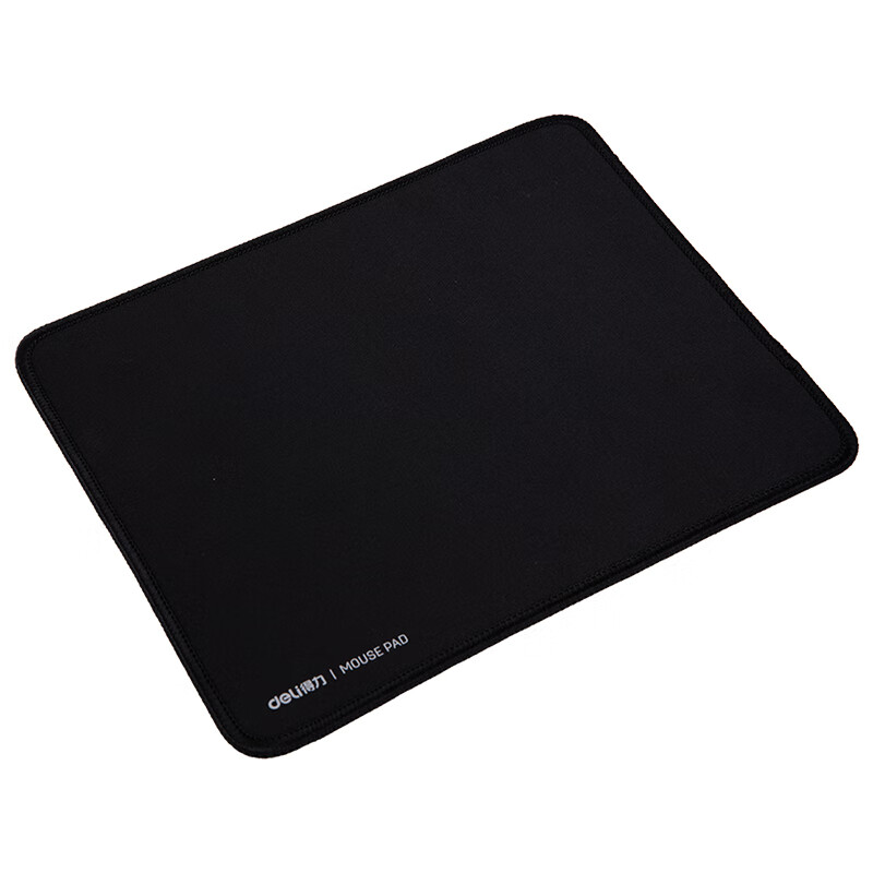 得力(deli)250*200mm加厚耐磨包边办公游戏鼠标垫