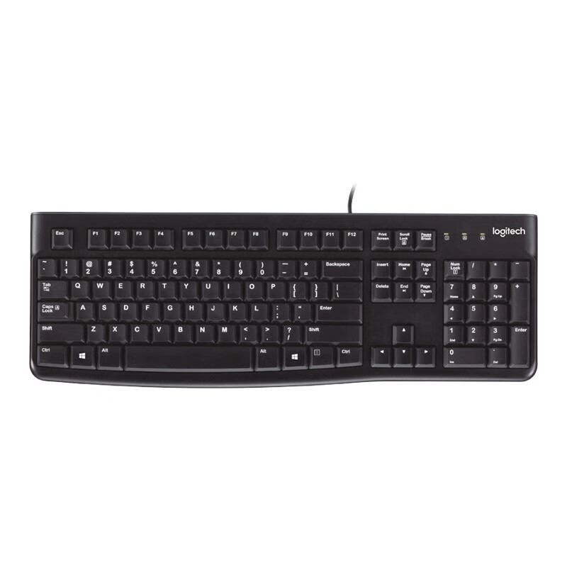 罗技（Logitech）K120 企业级有线键盘 商务办公键盘 USB接口电脑笔记本键盘 