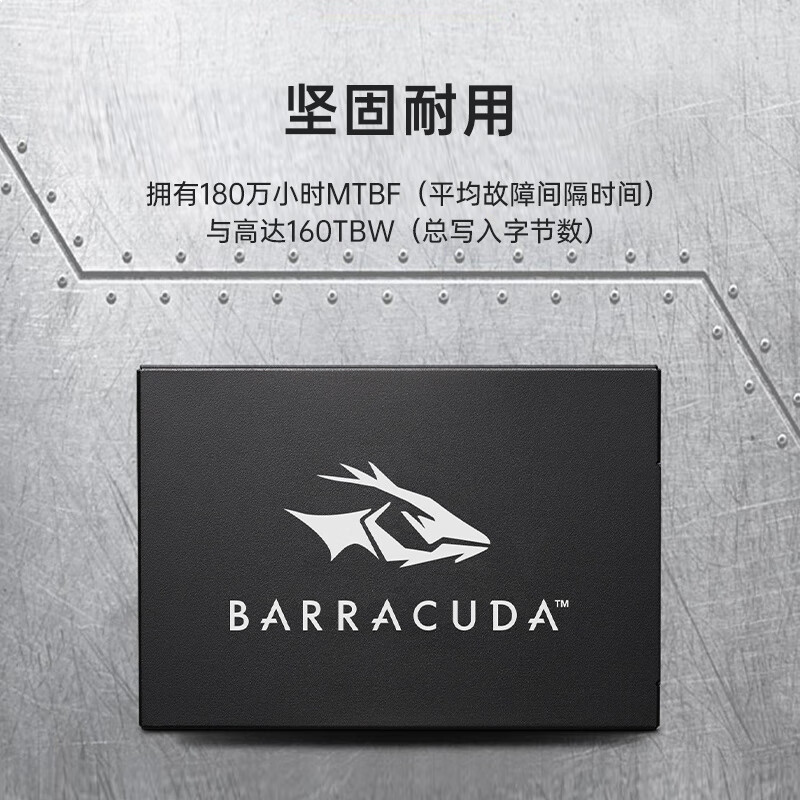 希捷(seagate) 256GB SSD固态硬盘SATA3.0接口  读速高达