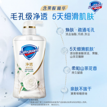 舒肤佳净透啫喱沐浴露 山茶花香味570g 含果酸