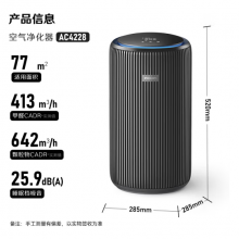 飞利浦（PHILIPS）空气净化器除甲醛除菌除异味除过敏源去烟味 智能感应 AC4228/01
