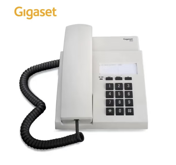 集怡嘉(Gigaset)原西门子电话机固定电话免电池桌墙两用可壁挂802 白色