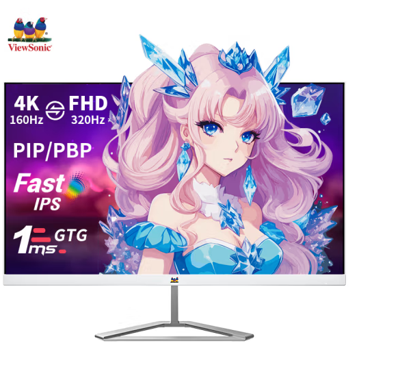 优派27英寸4K 160Hz双模320Hz FastIPS 1ms 硬件低蓝光 450nit(max