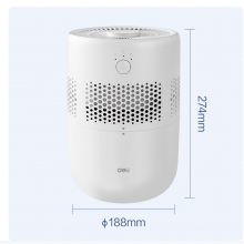 得力（deli）加湿器无雾轻音除菌桌面大容量