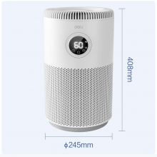 得力（deli）空气无雾加湿器家用卧室轻音除菌宿舍办公桌面雾化器温湿度数显