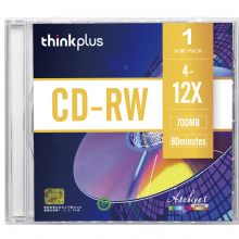联想（Lenovo）CD-RW 空白光盘/刻录盘 4-12速700MB 台产档案系列 单片盒装 可擦