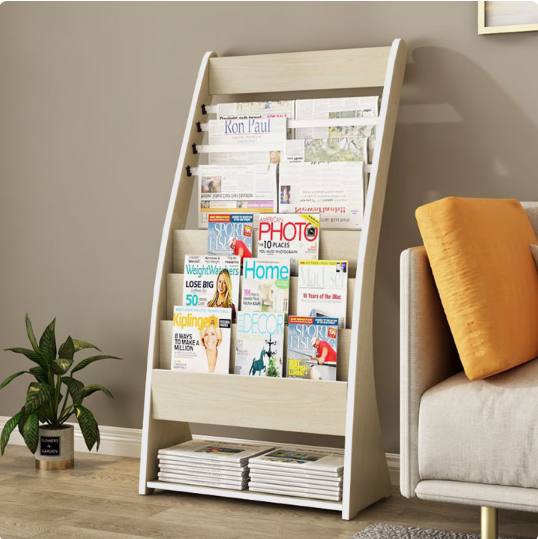 佳顺怡报架报刊架书报架木质资料架落地报纸架杂志架