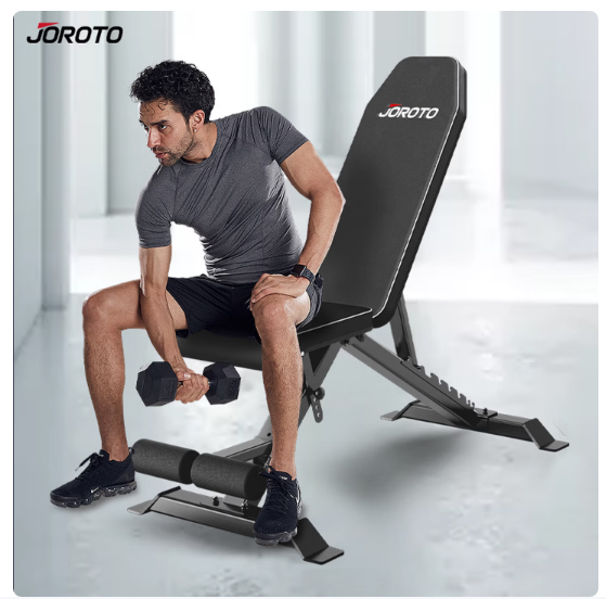 捷瑞特JOROTO哑铃凳仰卧起坐健腹板健身椅收腹机卧推凳健身器材MD50 多功能哑铃凳