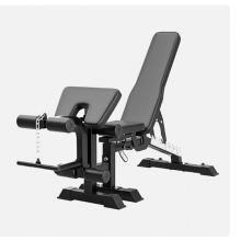 舒华（SHUA）多功能哑铃凳牧师椅男士运动仰卧起坐卧推家用健身器材飞鸟可 黑色座垫