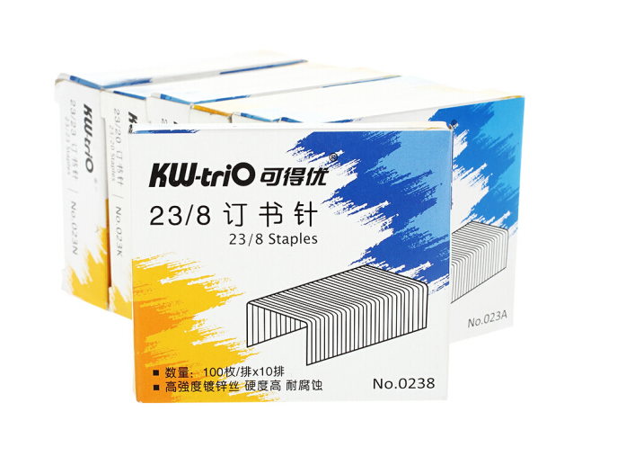  可得优kw-trio 订书针/订书钉订23/8  1000枚/盒