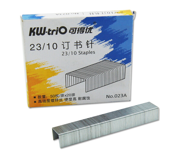 可得优（KW-triO） 订书钉 订书针23/10 1000枚/盒 