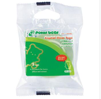 北极熊（polarbear）PP-027 超透明小胶带 24mm*22.85M 超透明 粘性强 单卷
